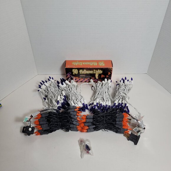 Halloween Icicle Lights Lot New See Description - Picture 3 of 9